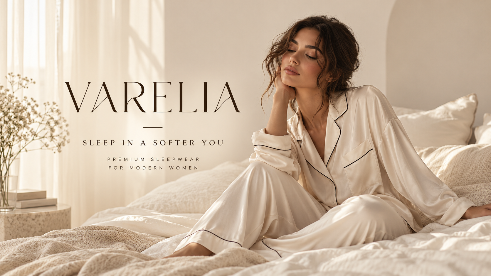 VARELIA premium sleepwear hero banner